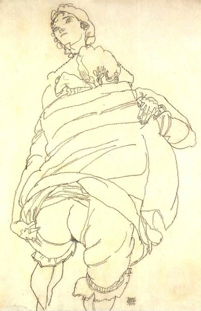 Lesbian Couple by Egon Schiele